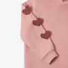 Μπλούζα Φούτερ Yell-oh Ροζ Hearts 42190130069 | Μπλούζες  στο Vaptisi-online.gr