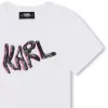 T-shirt Karl Lagerfeld Λευκό Logo  Z30114-10P | T-shirt στο Vaptisi-online.gr