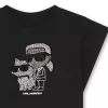 T-shirt Karl Lagerfeld Μαύρο Strass Z30113-09B | T-shirt στο Vaptisi-online.gr