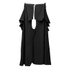 Ολόσωμο Σορτς Two in a Castle Μαύρο Ruffle T3258 | Φορέματα  στο Vaptisi-online.gr