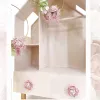 Σετ Βάπτισης Flowers Κουκλόσπιτο Έλενα Μανάκου K12-002 | Σετ Κουτιά-Βαλίτσες-Λαμπάδες στο Vaptisi-online.gr
