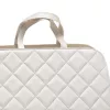 Τσάντα Βάπτισης λευκή καπιτονέ δερματίνη T15L | Αστόλιστα Κουτιά - Βαλίτσες στο Vaptisi-online.gr
