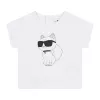 Σετ Karl Lagerfeld Λευκό Choupette Z98127 | Φόρμες & Σετάκια στο Vaptisi-online.gr