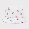 Bucket Καπέλο Name it Λευκό Cherry 13215562 | Μαγιό - Καπέλα  στο Vaptisi-online.gr