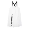 Φόρεμα Karl Lagerfeld Λευκό Πλισέ Z12246/10P | Φορέματα  στο Vaptisi-online.gr