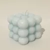 Μπομπονίερα Κερί Bubble-cube Γαλάζιο BOX3046 (1τμχ.) | Μπομπονιέρα - Διακόσμηση στο Vaptisi-online.gr
