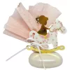 Μπομπονιέρα Βάπτισης Ροζ Carousel-girl σε βότσαλο 1 τμχ | Μπομπονιέρα - Διακόσμηση στο Vaptisi-online.gr