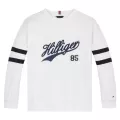 Μπλούζα Μακό Tommy Hilfiger Λευκό  KB0KB08677-YBR | Μπλούζες στο Vaptisi-online.gr
