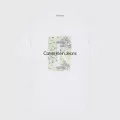 T-shirt Calvin Klein Jeans Λευκό Logo IB0IB01971-YAF | T-shirt στο Vaptisi-online.gr