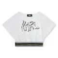 T-shirt Karl Lagerfeld Λευκό Z30116-N25 | T-shirt στο Vaptisi-online.gr