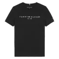 T-Shirt Tommy Hilfiger Μαύρη Logo  KS0KS00210- BDS | T-shirt στο Vaptisi-online.gr