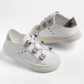 Sneaker περπατήματος Everkid Λευκό K488A | Βαπτιστικά Παπουτσάκια στο Vaptisi-online.gr