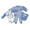 Σετ 2 ζιπουνάκια FS Baby Γαλάζιο Dino 14958 | Φορμάκια 0-9 μηνών στο Vaptisi-online.gr