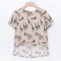 Μπλούζα ασσύμετρη safari print Yell-oh | T-shirt στο Vaptisi-online.gr