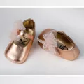 Μπαλαρίνα αγκαλιάς ροζ-χρυσό τούλι Everkid K2PX | Βαπτιστικά Παπουτσάκια στο Vaptisi-online.gr