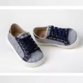 Sneaker περπατήματος δετό μπλε Everkid A332M | Βαπτιστικά Παπουτσάκια στο Vaptisi-online.gr