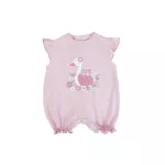 Ολόσωμο Σορτς-Φουφούλα FS Baby ροζ Flamingo 14793 | Φορμάκια 0-9 μηνών στο Vaptisi-online.gr