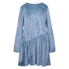 Φόρεμα Two in a Castle Γαλάζιο Velvet T4737 | Φορέματα  στο Vaptisi-online.gr