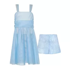 Σετ Two in a Castle Γαλάζιο Aquatica T5041 | Φορέματα - Ολόσωμες Φόρμες στο Vaptisi-online.gr