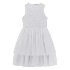 Παιδικό Φόρεμα Guess Λευκό  J4RK34KC4T0-G011 | Φορέματα - Ολόσωμες Φόρμες στο Vaptisi-online.gr