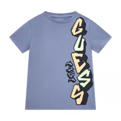 Παιδικό t-shirt Guess Μπλε Logo L4GI04K8HM4-G7CZ | T-shirt στο Vaptisi-online.gr