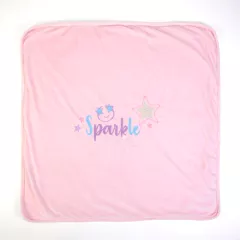 Κουβέρτα-Αγκαλιάς FS Baby Ροζ Sparkle (80x80cm) 15147 | Κουβέρτα - Πάπλωμα - Πάνα  στο Vaptisi-online.gr