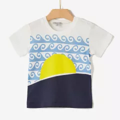 T-shirt Yell-oh Εκρού Sun-in-the-sea 41081106001 | T-shirt στο Vaptisi-online.gr