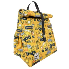 Τσάντα Φαγητού The Lunch Bags Κίτρινη Escavator | Αξεσουάρ - Τσάντα στο Vaptisi-online.gr