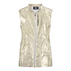 Φόρεμα Karl Lagerfeld Χρυσό Lurex Z12245/576 | Φορέματα  στο Vaptisi-online.gr