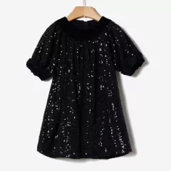 Φόρεμα Yell-oh Μαύρο Sequins 41180240102 | Φορέματα & Φούστες στο Vaptisi-online.gr
