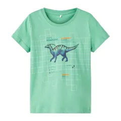 T-Shirt Name it Πράσινο Roarsome 13213252 | T-shirt στο Vaptisi-online.gr
