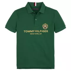 T-Shirt Polo Tommy Hilfiger Πράσινο KB0KB07951-L4O | T-shirt στο Vaptisi-online.gr