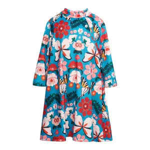 Φόρεμα Kimono Two in a Castle Γαλάζιο Wicked-Butterfly T4557 | Φορέματα  στο Vaptisi-online.gr