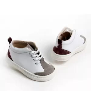 Sneaker Περπατήματος Everkid  Καφέ  A424K | Βαπτιστικά Παπουτσάκια στο Vaptisi-online.gr