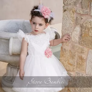 Βαπτιστικό Φόρεμα G22 SS2024 by Stova Bambini | Βαπτιστικά Φορέματα στο Vaptisi-online.gr