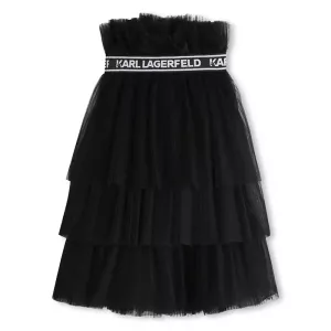 Φούστα Karl Lagerfeld Μαύρο Tulle  Z30093-09B | Φούστες & Σορτσάκια στο Vaptisi-online.gr