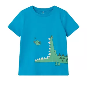 Παιδικό T-shirt Name it Γαλάζιο Crocodile 13226093 | T-shirt στο Vaptisi-online.gr