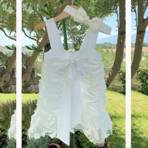 Dreamwish Φόρεμα βάπτισης ριχτό G1613 | Βαπτιστικά Φορέματα στο Vaptisi-online.gr