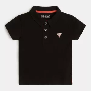T-Shirt Polo Guess Μαύρο N2GP03KAPY0-JBLK | T-shirt στο Vaptisi-online.gr