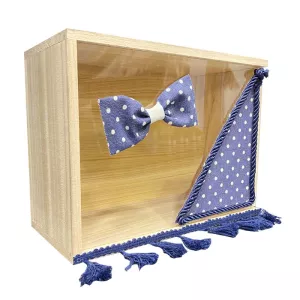 Χειροποίητο κουτί για μαρτυρικά Μπλε Little-Gentleman | Μαρτυρικά και Κουτί Μαρτυρικών στο Vaptisi-online.gr