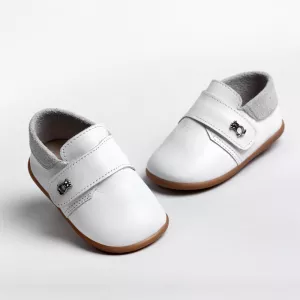 Παπούτσι πρώτα βήματα δερμάτινα λευκό A2208A | Βαπτιστικά Παπουτσάκια στο Vaptisi-online.gr