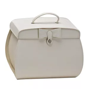 Τσάντα Βάπτισης λευκή με φιόγκο T18L | Αστόλιστα Κουτιά - Βαλίτσες στο Vaptisi-online.gr