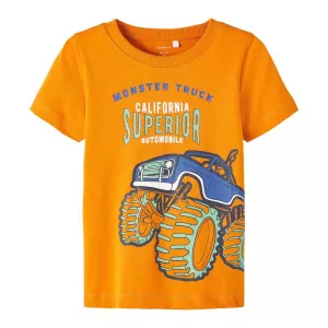 T-Shirt Name it Πορτοκαλί Monster-truck 13213252 | T-shirt στο Vaptisi-online.gr