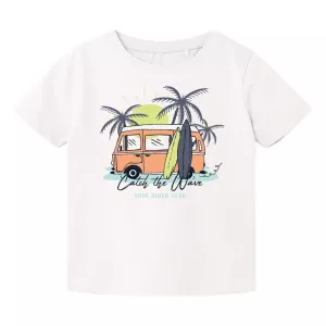 T-Shirt Name it Λευκό Rider 13202888 | T-shirt στο Vaptisi-online.gr