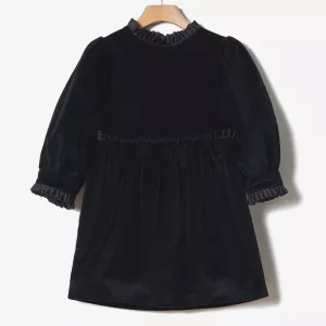 Φόρεμα Yell-oh Μαύρο Velvet 42180240052 | Φορέματα  στο Vaptisi-online.gr