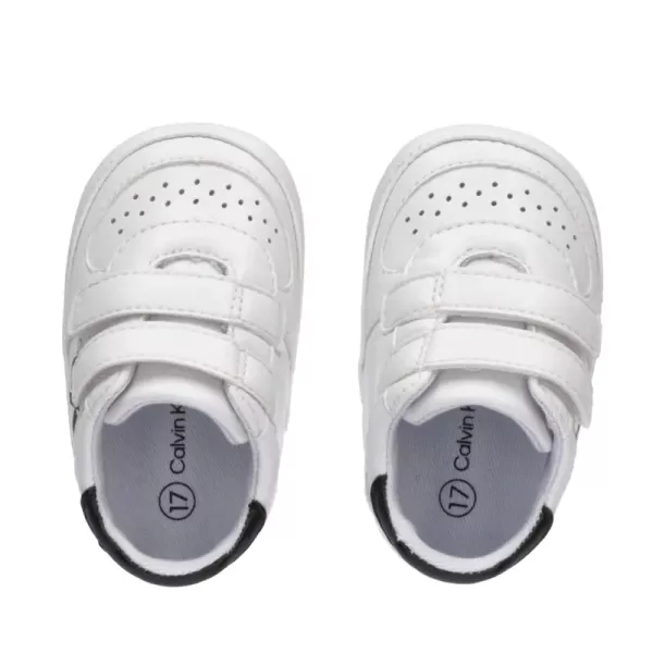 Sneaker Calvin Klein Jean λευκό Velcro  V0B4-80715-1433-X002 | Βρεφικά Αγόρι (Νο 17 έως 19) στο Vaptisi-online.gr