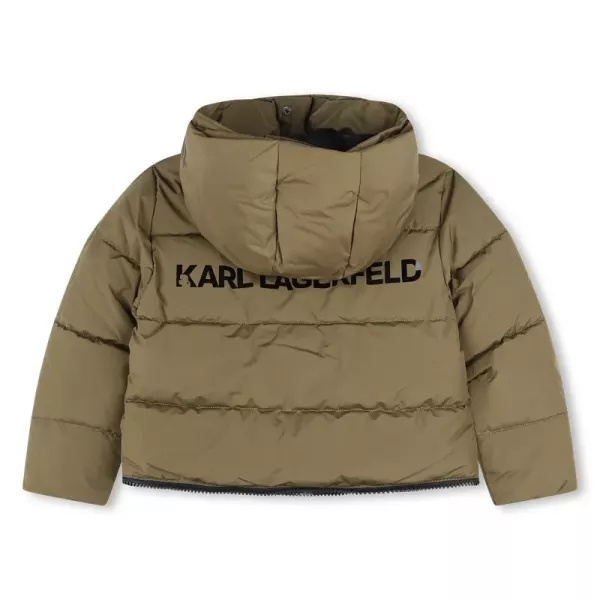Μπουφάν Karl Lagerfeld Λαδί Puffer Z16167-64E | Μπουφάν & Παλτά στο Vaptisi-online.gr