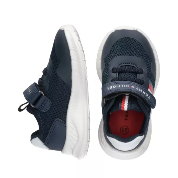 Sneaker Tommy Hilfiger Μπλε Stripes  T1B9-33383-1697-X007 | Αγόρι (Νο 20 έως 41) στο Vaptisi-online.gr