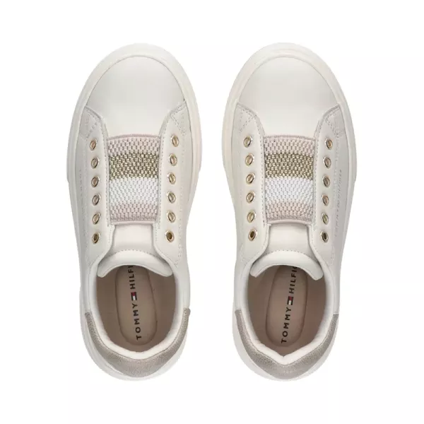 Sneaker Tommy Hilfiger Λευκό  T3A9-33204-1355-X024 | Κορίτσι (Νο 20 έως 41) στο Vaptisi-online.gr