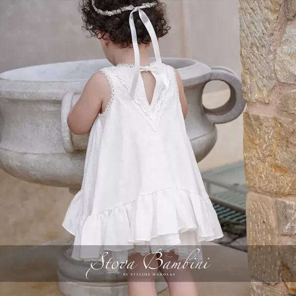 Βαπτιστικό Φόρεμα G9 SS2024 by Stova Bambini | Βαπτιστικά Φορέματα στο Vaptisi-online.gr